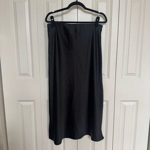 Mango Black Women's Midi Skirt NWT
